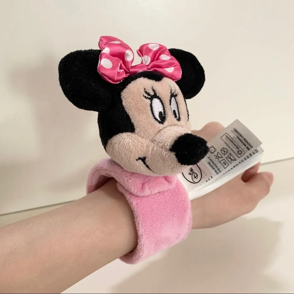 NWOT pink Minnie mouse plush bracelet